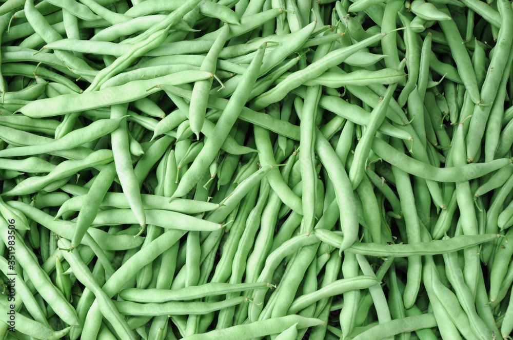 green beans as food background green beans as food background