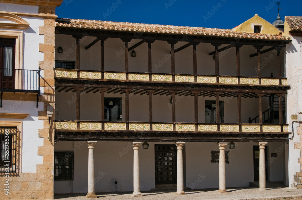 Gallery of Mayor Square from Tembleque, La Mancha, Spain Gallery of Mayor Square from Tembleque, La Mancha, Spain