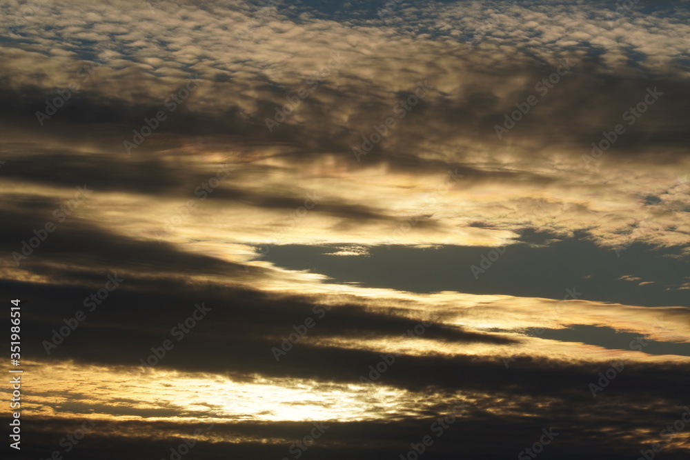 Fototapeta premium Beautiful sunset in late Spring