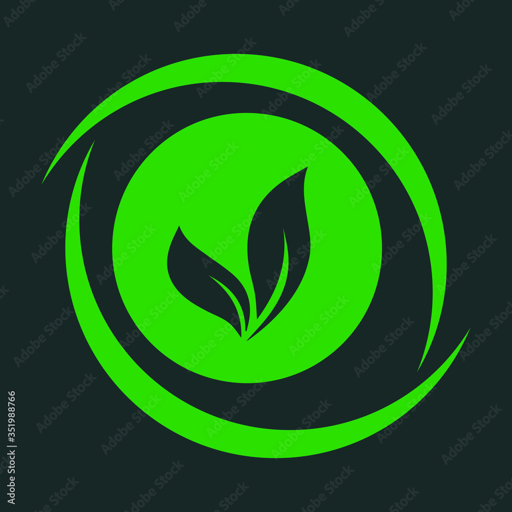 green leaf icon for various uses.
green leaf icon for various uses.