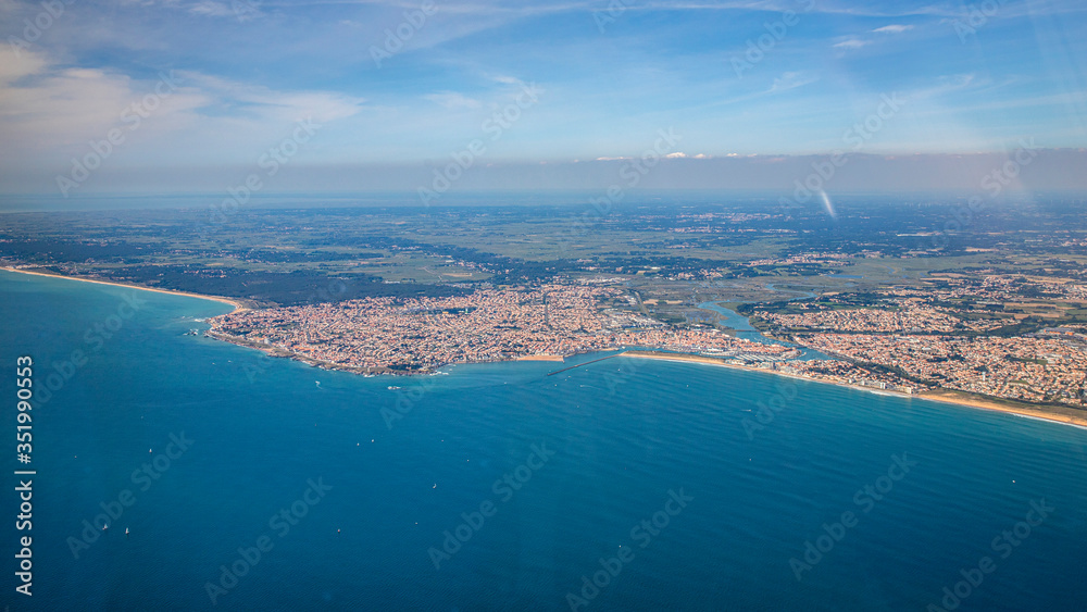 Vendée atlantic coastline in france