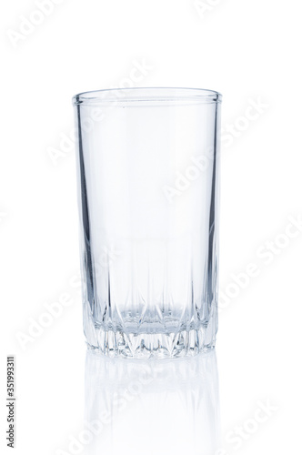 Wallpaper Mural Empty glass close up isolated on white background Torontodigital.ca