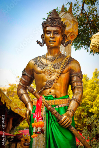 A beautiful view of Wat Sri Suphan, the Silver Temple at Chiang Mai, Thailand.