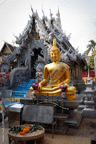 A beautiful view of Wat Sri Suphan  the Silver Temple at Chiang Mai  Thailand.