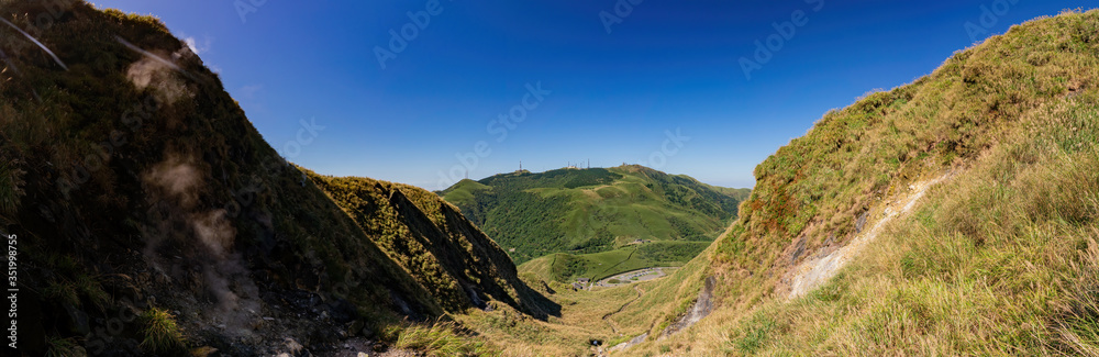 Nature landscape of the Xiaoyoukeng at Yangmingshan National Park Nature landscape of the Xiaoyoukeng at Yangmingshan National Park