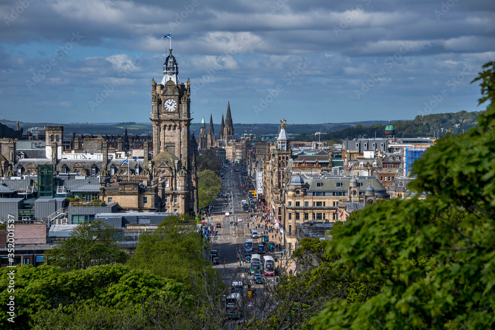 Edinburgh photographed in Scotland, in Europe. Picture made in 2019.