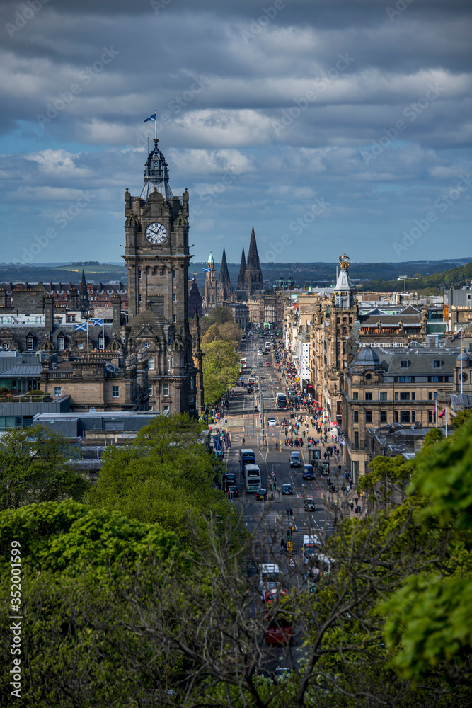Edinburgh photographed in Scotland, in Europe. Picture made in 2019.