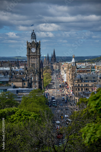 Edinburgh photographed in Scotland  in Europe. Picture made in 2019.