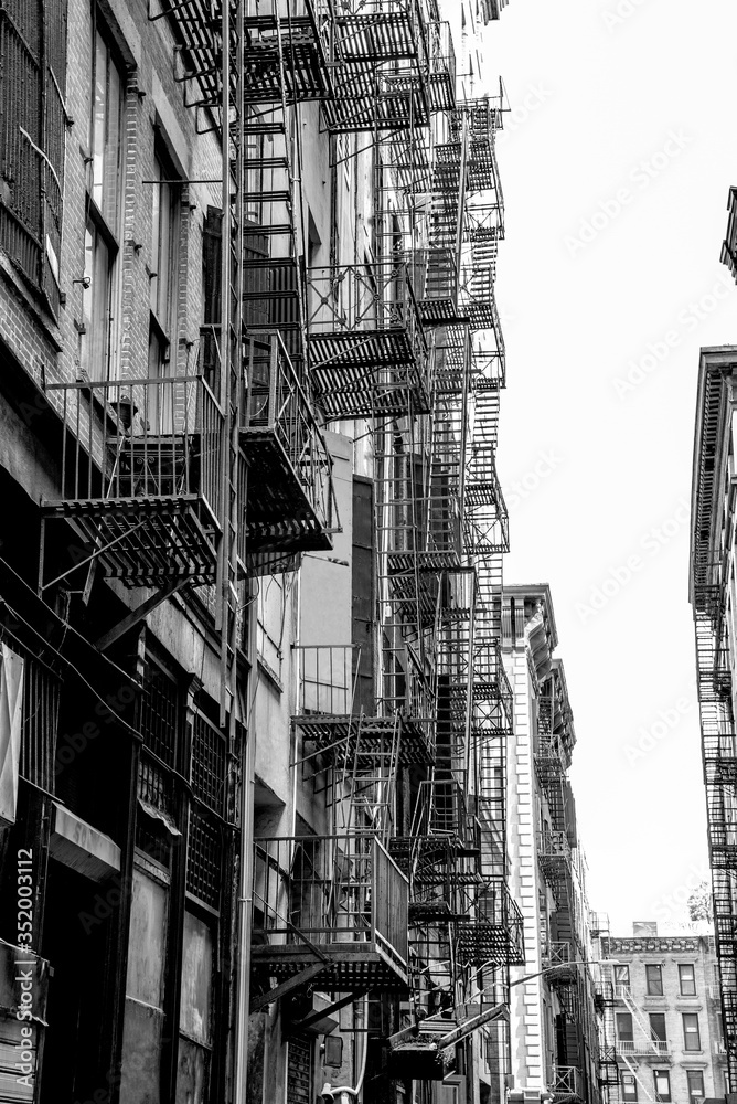 Fire escapes in New York
