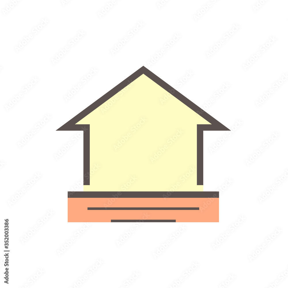 Flooding the house vector icon design. Flooding the house vector icon design.