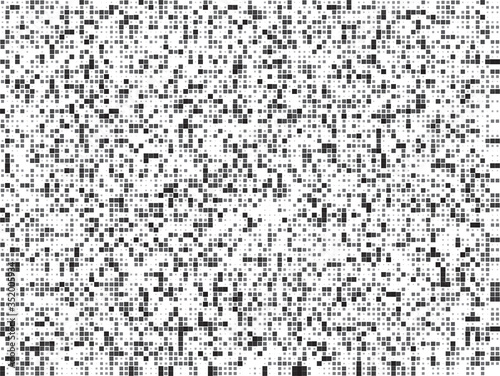 White noise texture. Static interference grunge vector background. TV screen no signal. Pixel Style.