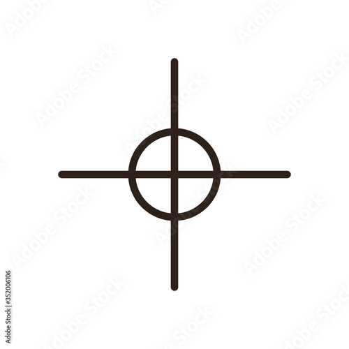 Center of gravity flat style icon vector design