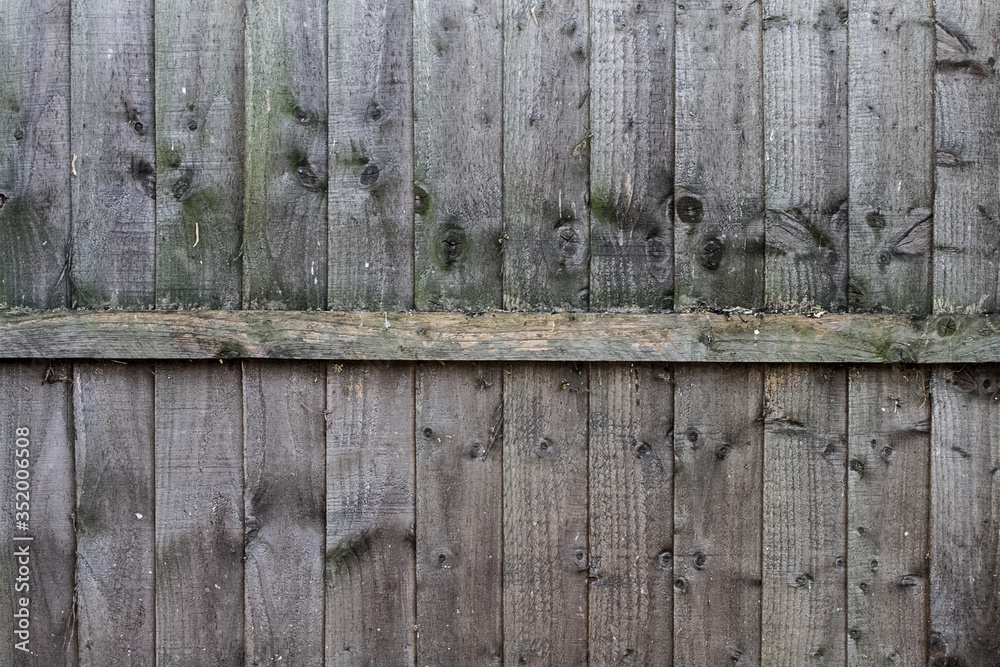 Old wooden garden fence, texture.