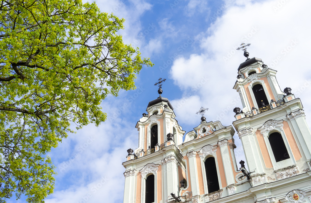 Fototapeta premium April 27, 2018 Vilnius, Lithuania, Church of St. Philip and St. Jacob in Vilnius.