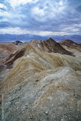 hikink the golden canyon - gower gulch circuit in death valley, california, usa