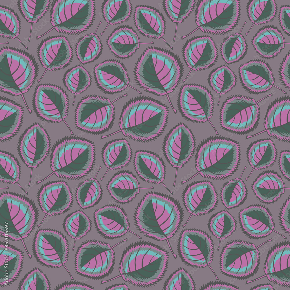 Square, seamless pattern, leaf pattern. Background for site or blog, textiles, packaging, interior drawing, wallpaper Square, seamless pattern, leaf pattern. Background for site or blog, textiles, packaging, interior drawing, wallpaper