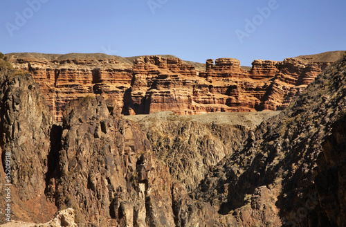 National Park Sharyn Canyon (Valley of castles). Kazakhstan  photo