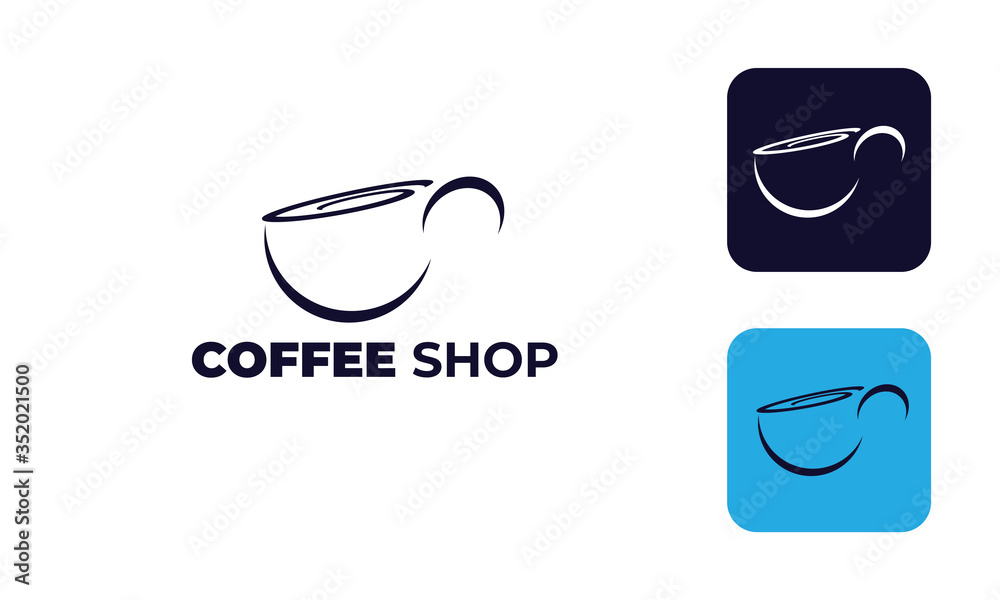 coffee shop logo, cafe logo or for design mug or cup your brand coffee shop logo, cafe logo or for design mug or cup your brand