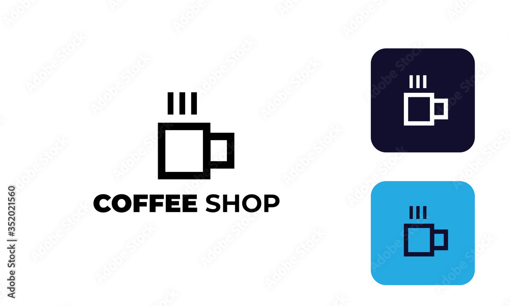 coffee shop logo, cafe logo or for design mug or cup your brand coffee shop logo, cafe logo or for design mug or cup your brand