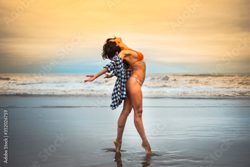 Female Dancer at the beach 05