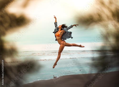 Female Dancer at the beach 04