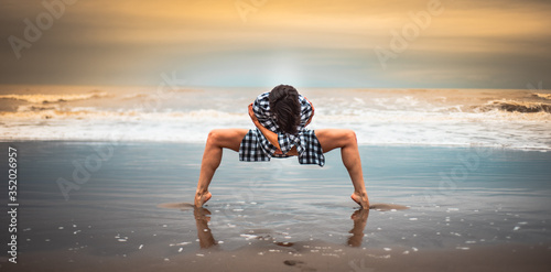 Female Dancer at the beach 03