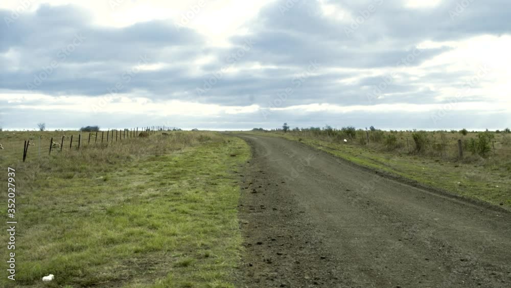 Empty country road in village at summer Empty country road in village at summer