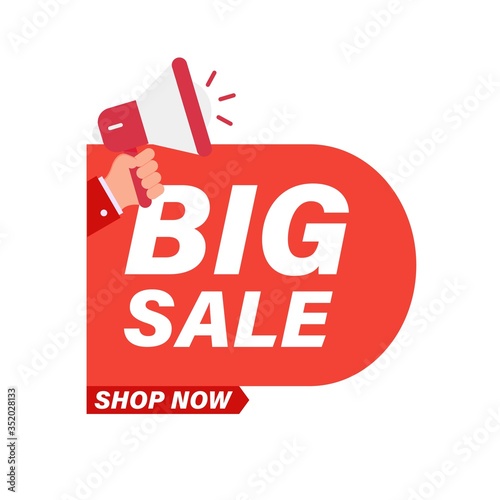 Big sale. Super Sale, Sale banner template design.  Big sale special offer ,vector illustration.
