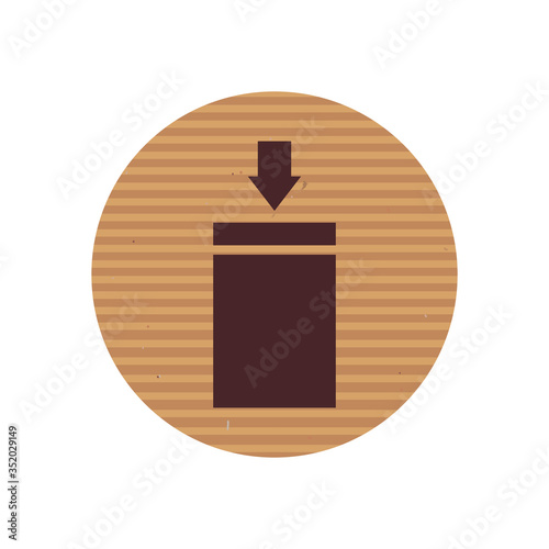 stacking limitation line style icon vector design