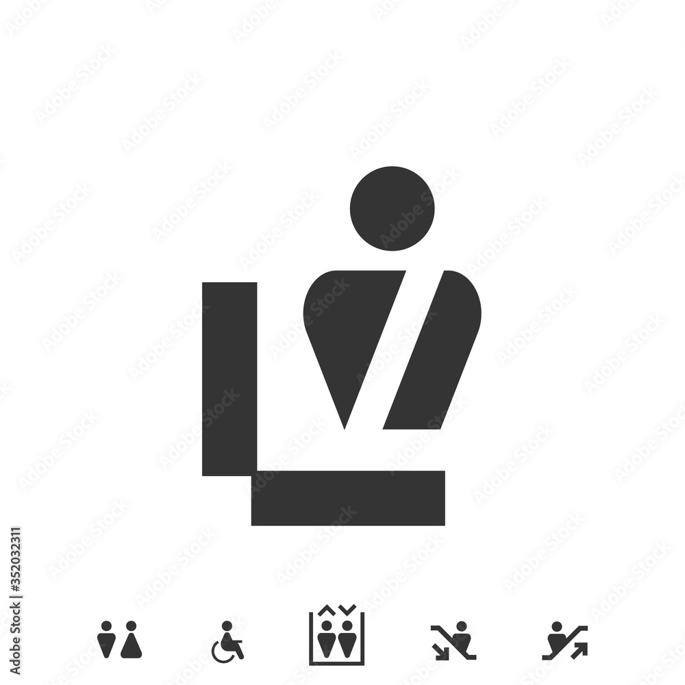 custom airport control icon vector illustration sign custom airport control icon vector illustration sign
