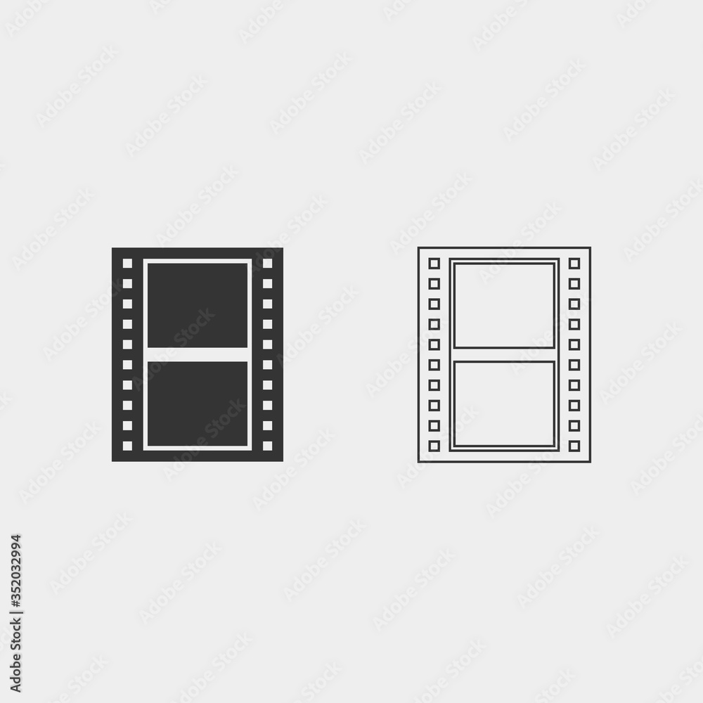 film icon vector illustration for website and graphic design