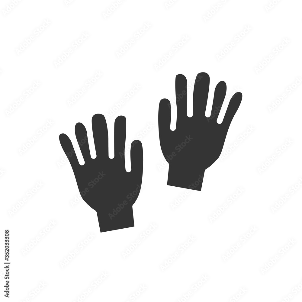 winter gloves icon vector illustration sign winter gloves icon vector illustration sign