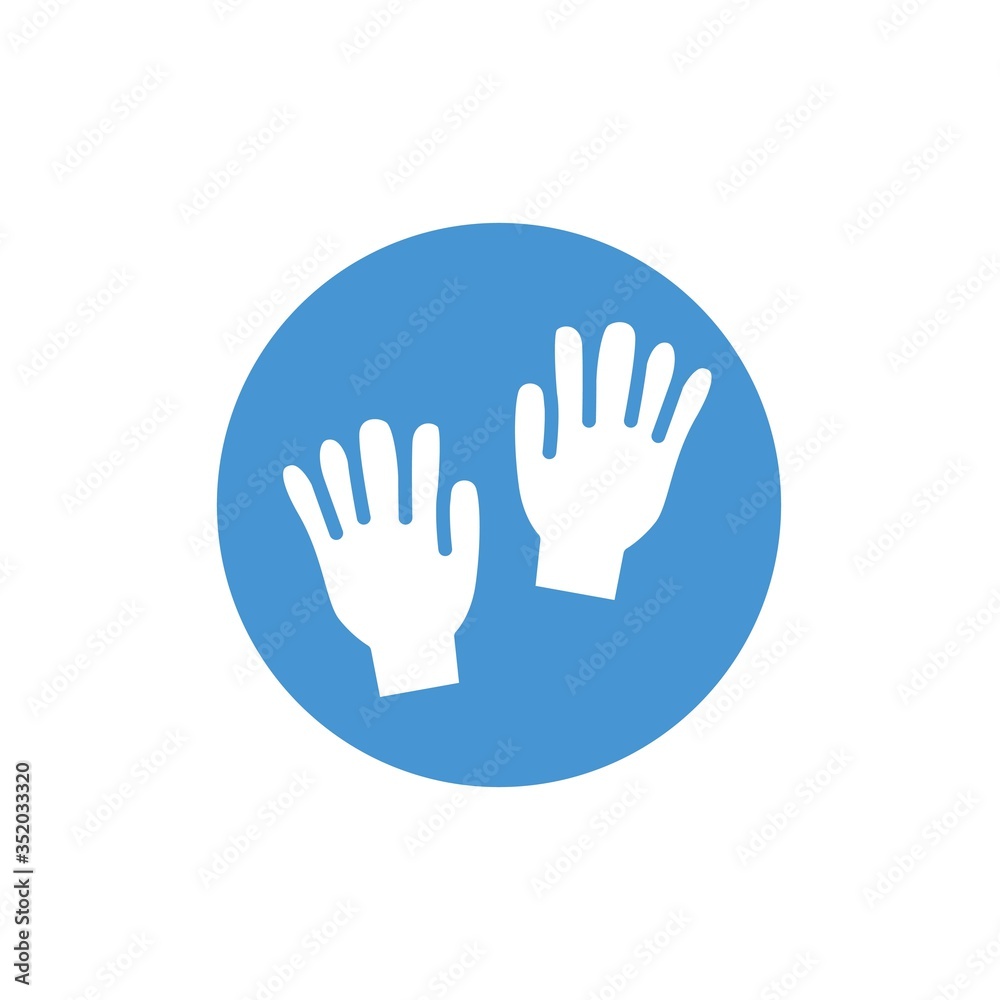winter gloves icon vector illustration sign winter gloves icon vector illustration sign