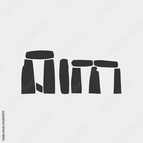 stonehenge icon vector illustration for website and graphic design