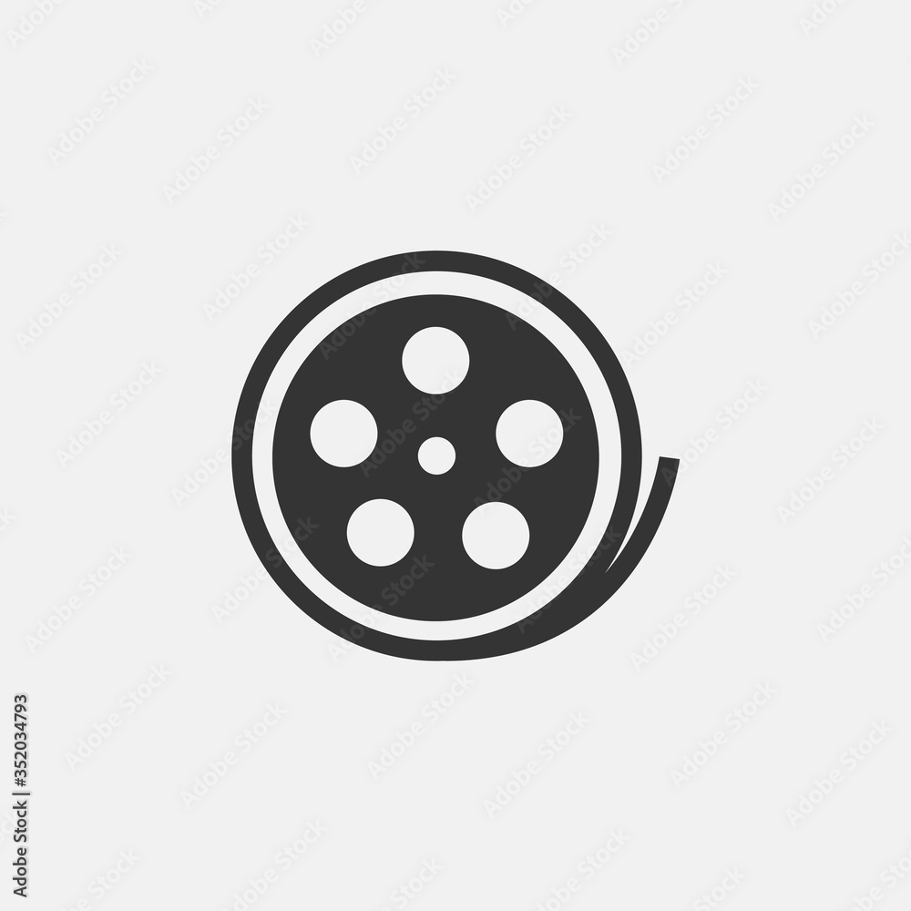 movie icon vector illustration for website and graphic design movie icon vector illustration for website and graphic design