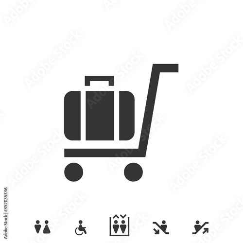 porter service icon vector illustration sign