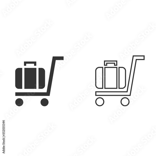 porter service icon vector illustration sign
