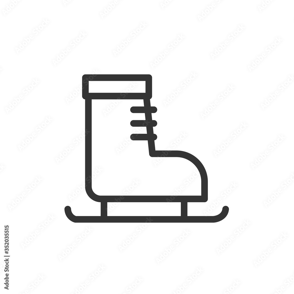 ice skating shoes icon vector illustration sign ice skating shoes icon vector illustration sign