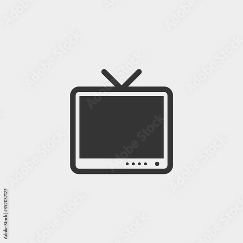tv icon vector illustration for website and graphic design