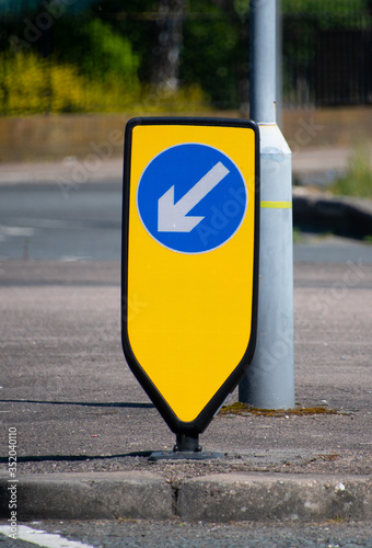Keep left sign