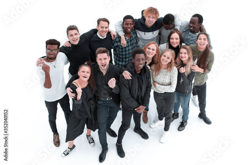group of diverse young people looking at the camera