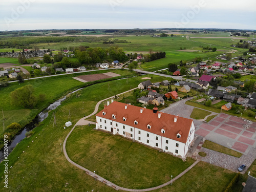 Small town Kraziai in Samogetia, Lithuania photo