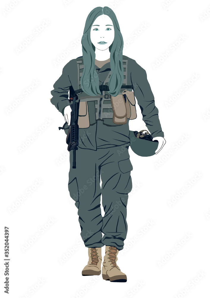 女性兵士戦闘ゲーム