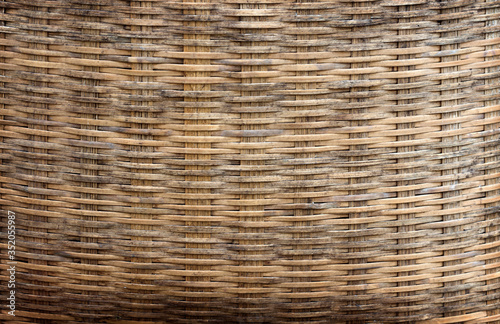 Bamboo handicraft weave Thai style pattern nature texture background