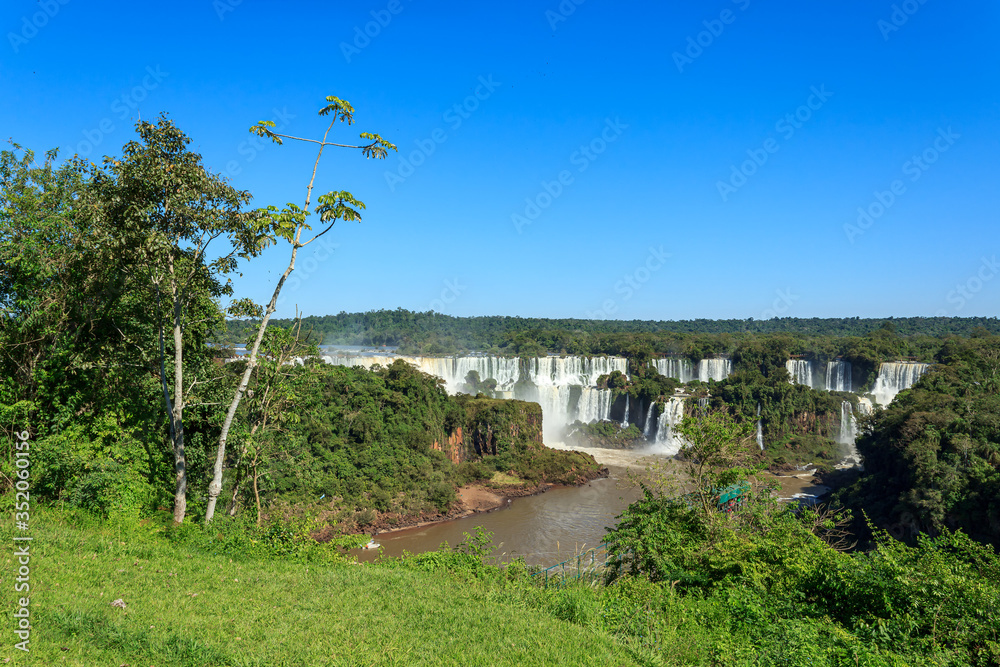Foz do Iguaçu Falls, one of the world's great natural wonders, on the border of Brazil and Argentina.