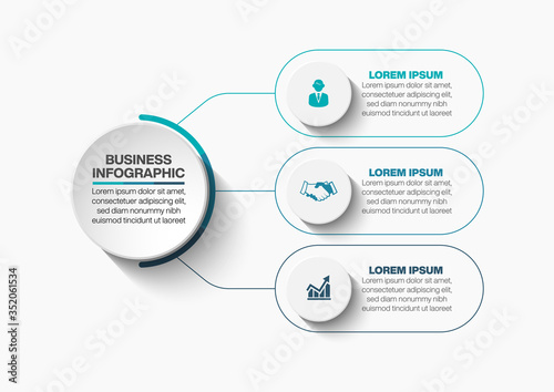 Business circle. timeline infographic icons designed for abstract background template milestone element modern diagram process technology digital marketing data presentation chart Vector
