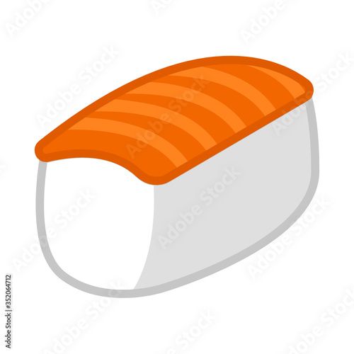 vector illustration of a salmon steak