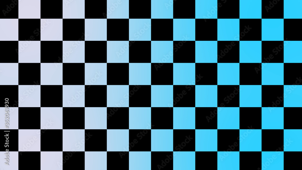Fototapeta premium Beautiful white and cyan chessboard abstract background