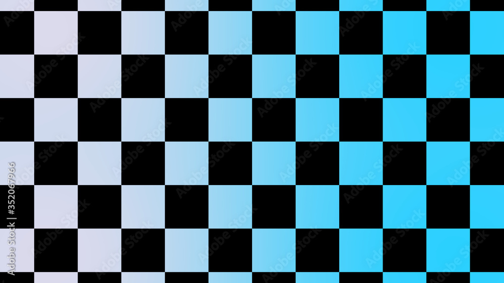 Fototapeta premium Beautiful white and cyan chessboard abstract background