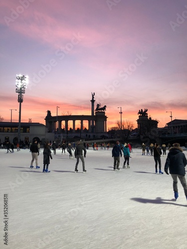 Photography Budapest sunset